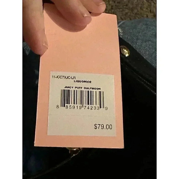 juicy couture purse black shoulder bag with extra strap and coin bag - Picture 5 of 7